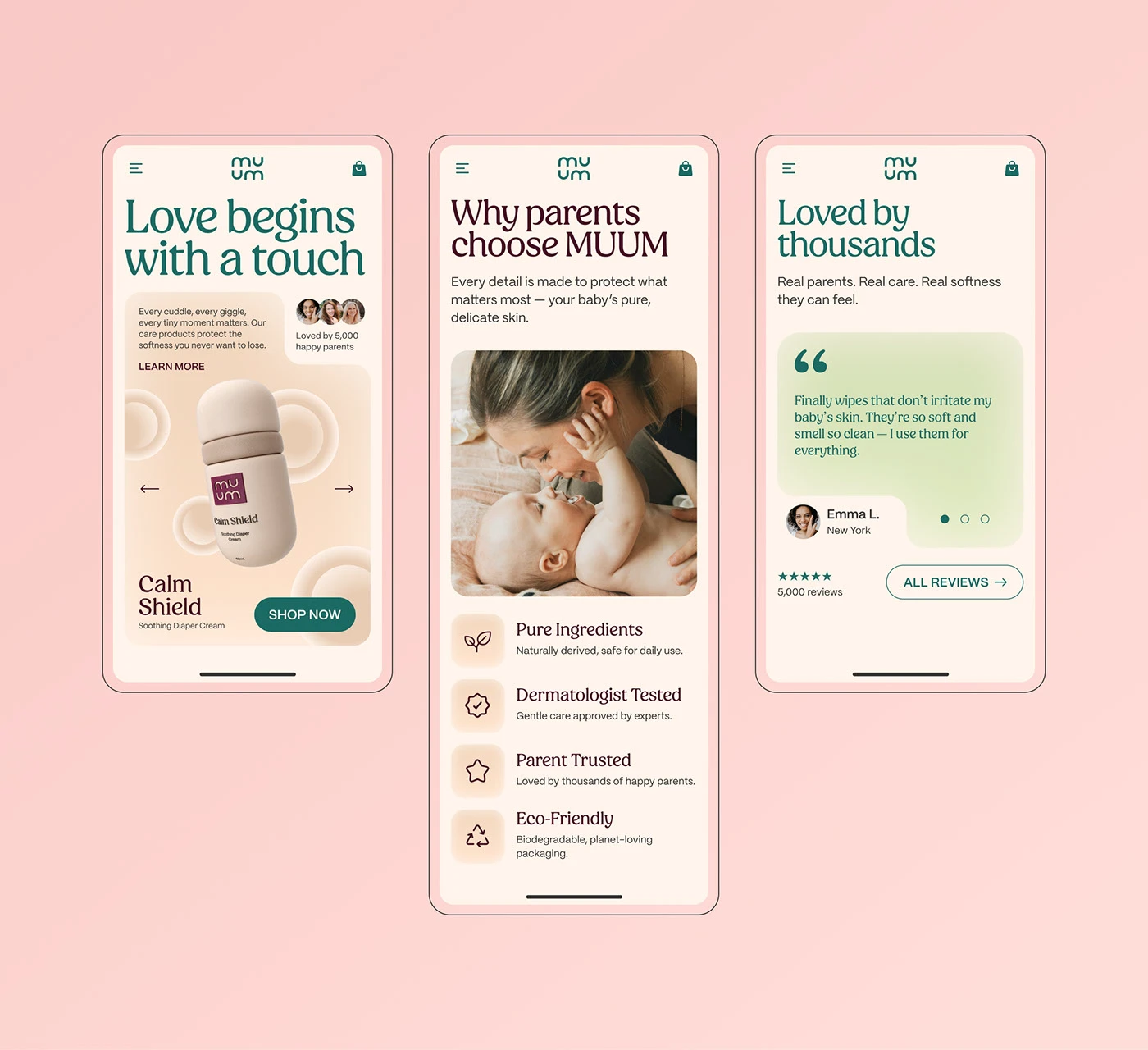 MUUM Website Design
