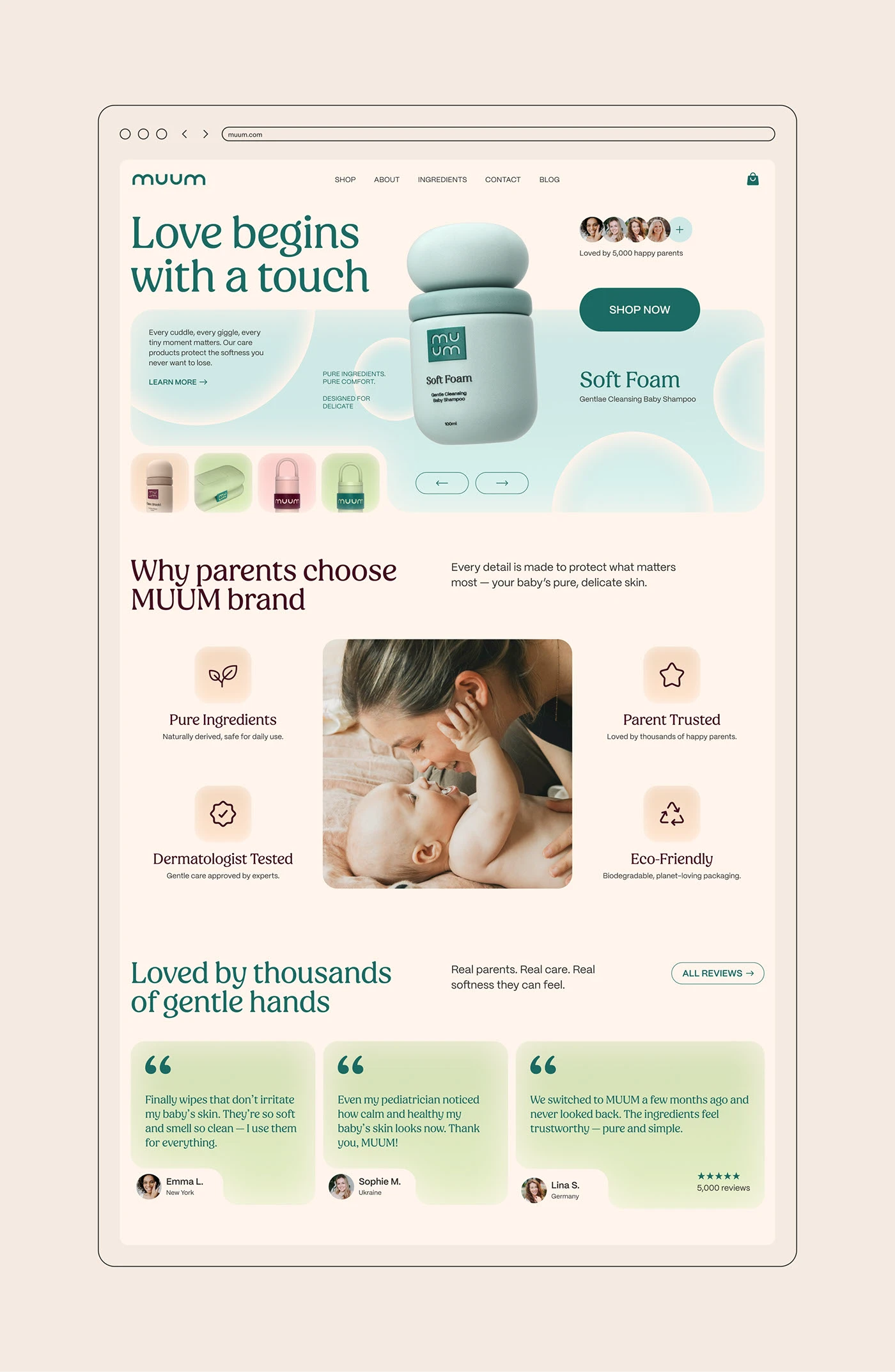 MUUM E-Commerce Design
