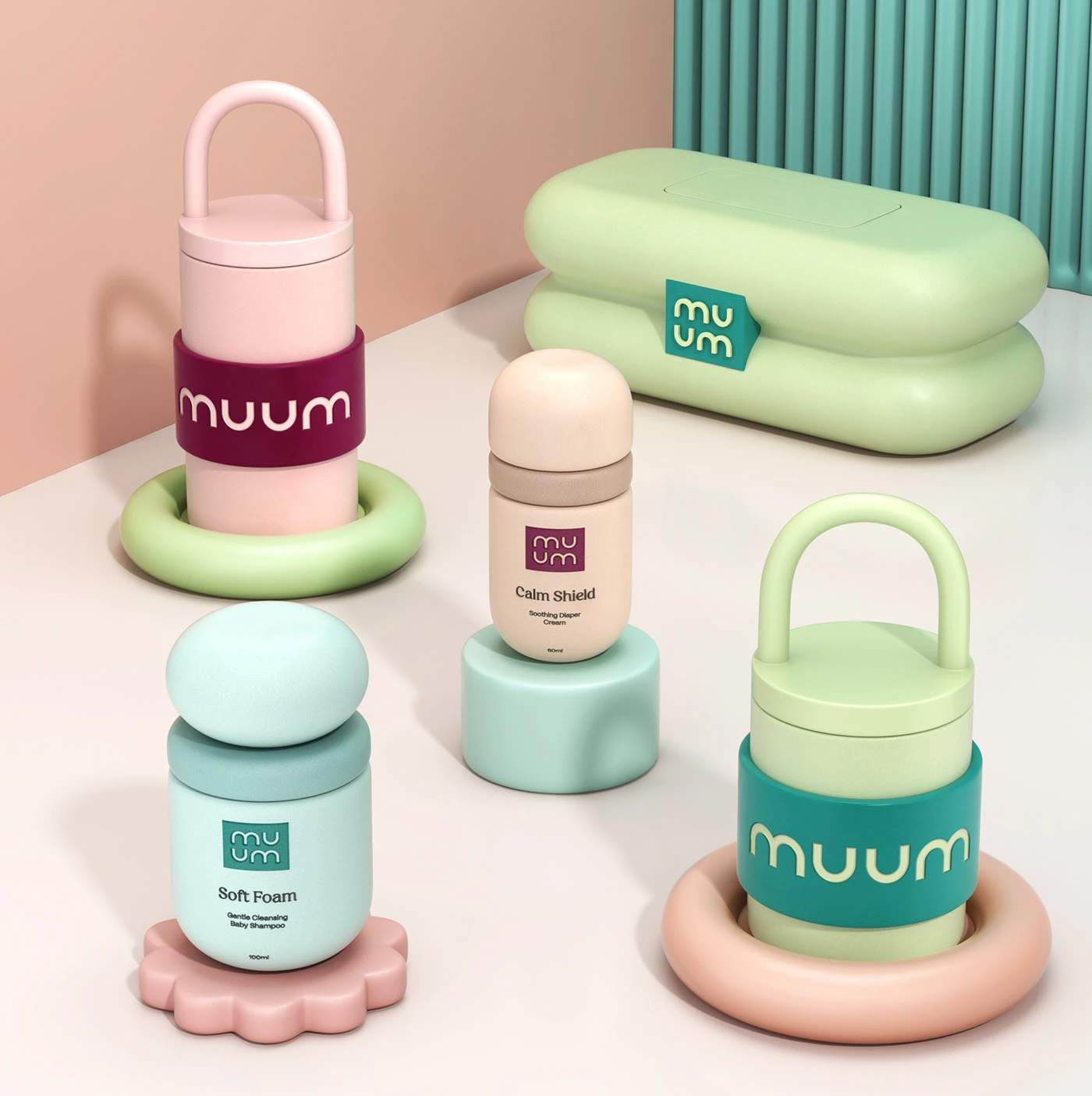 MUUM Brand Design by MarkaWorks Branding Agency - Baby Care Brand Identity