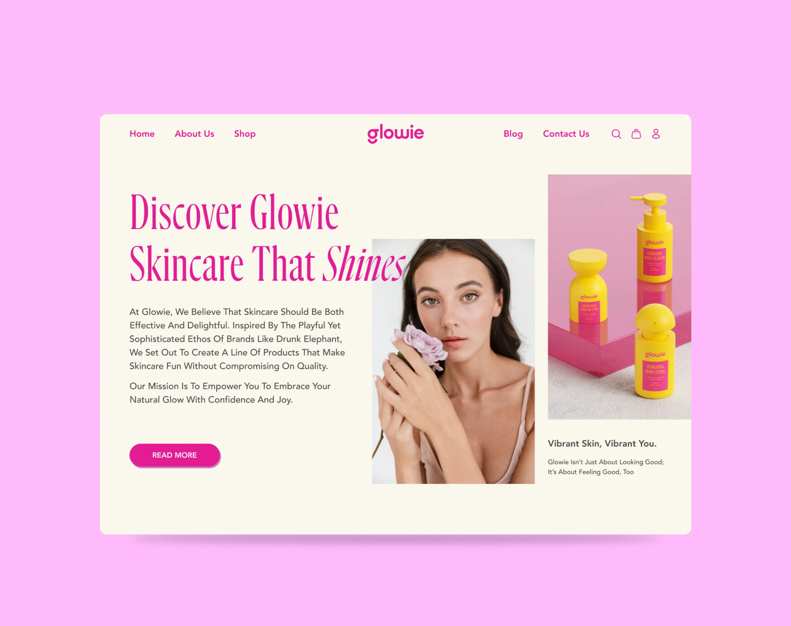 Glowie Skincare Identity