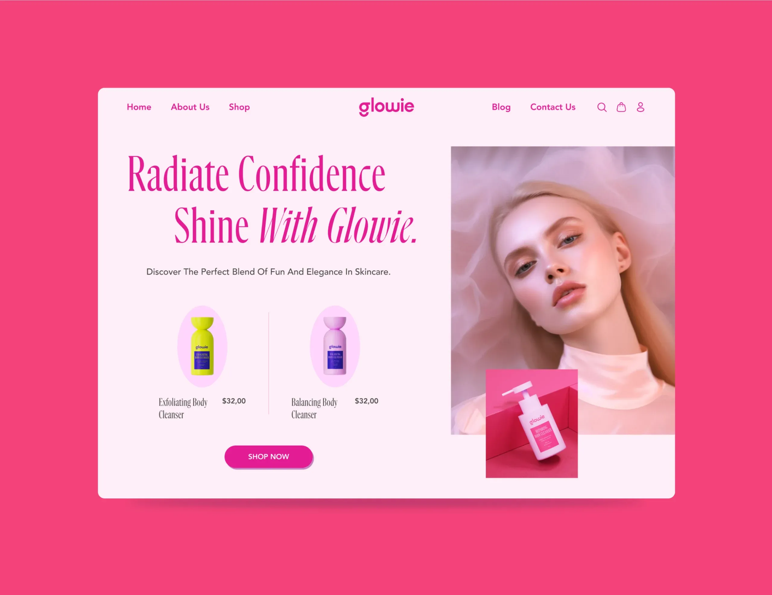 Glowie Skincare Identity