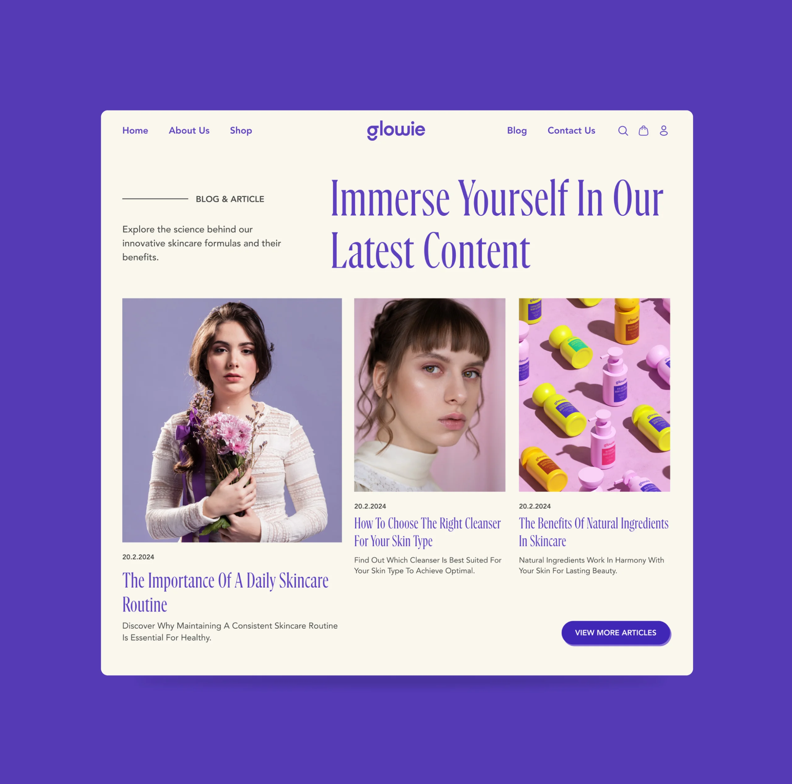 Glowie Skincare Identity