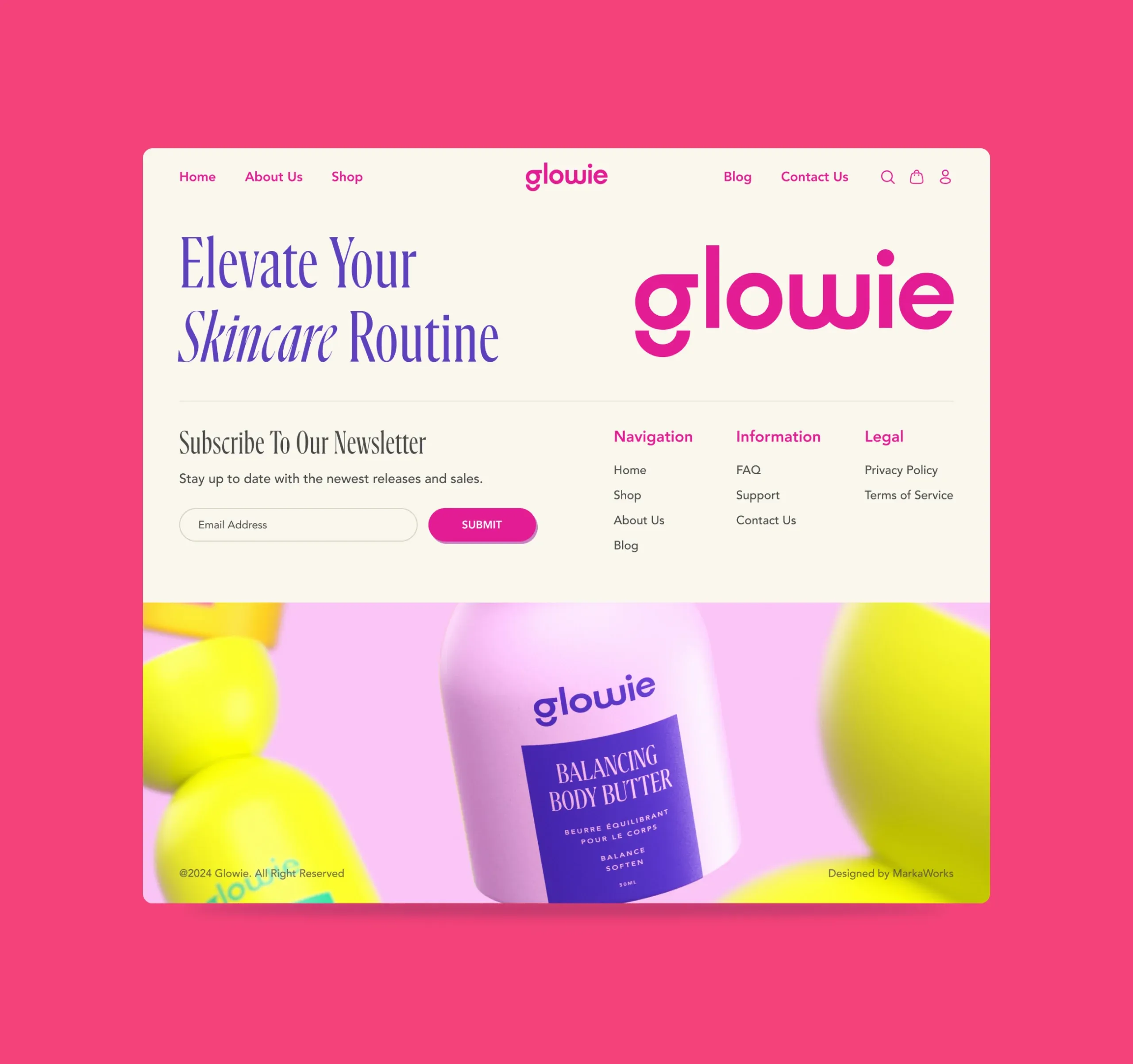 Glowie Skincare Identity