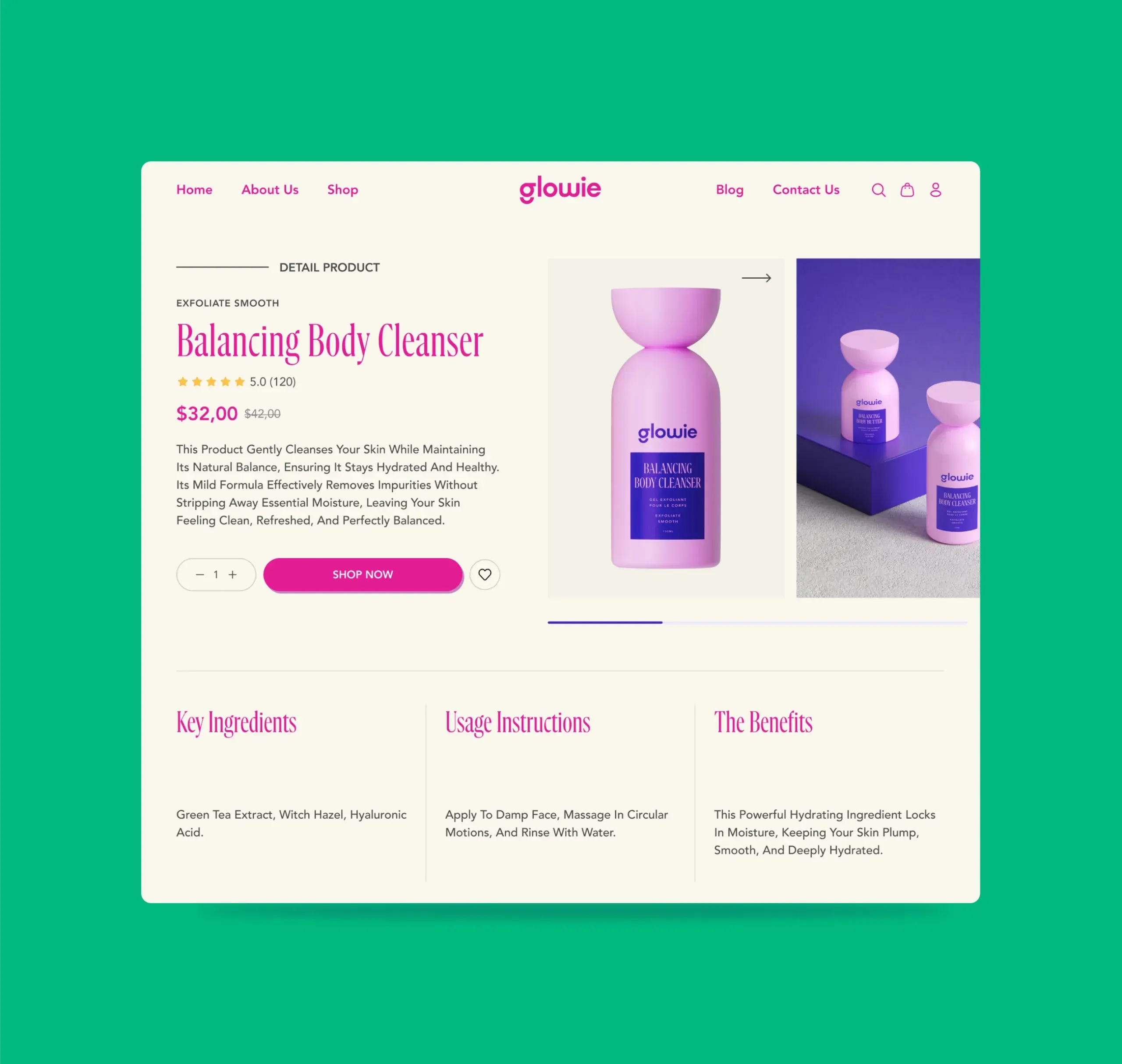 Glowie Skincare Identity
