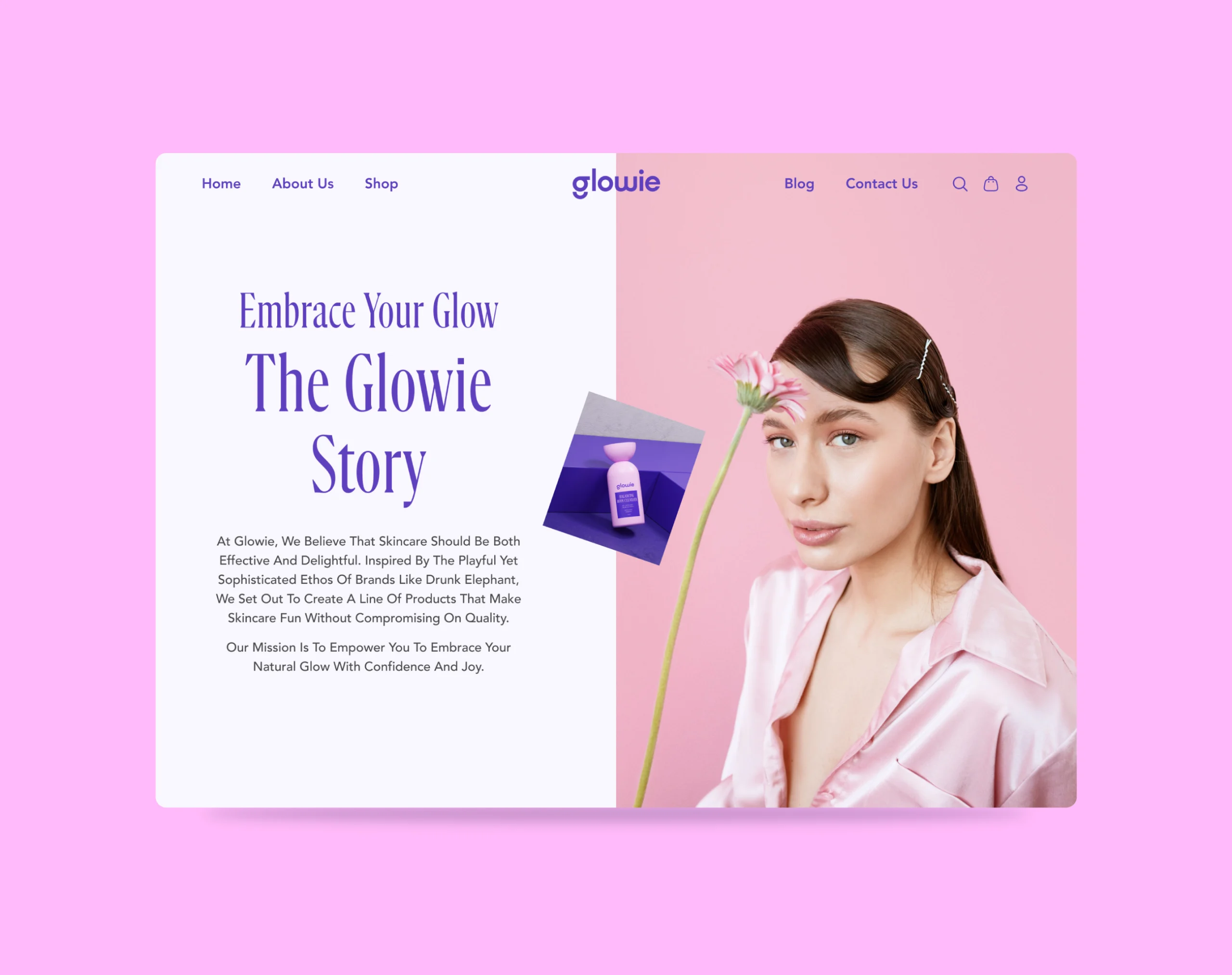 Glowie Skincare Identity