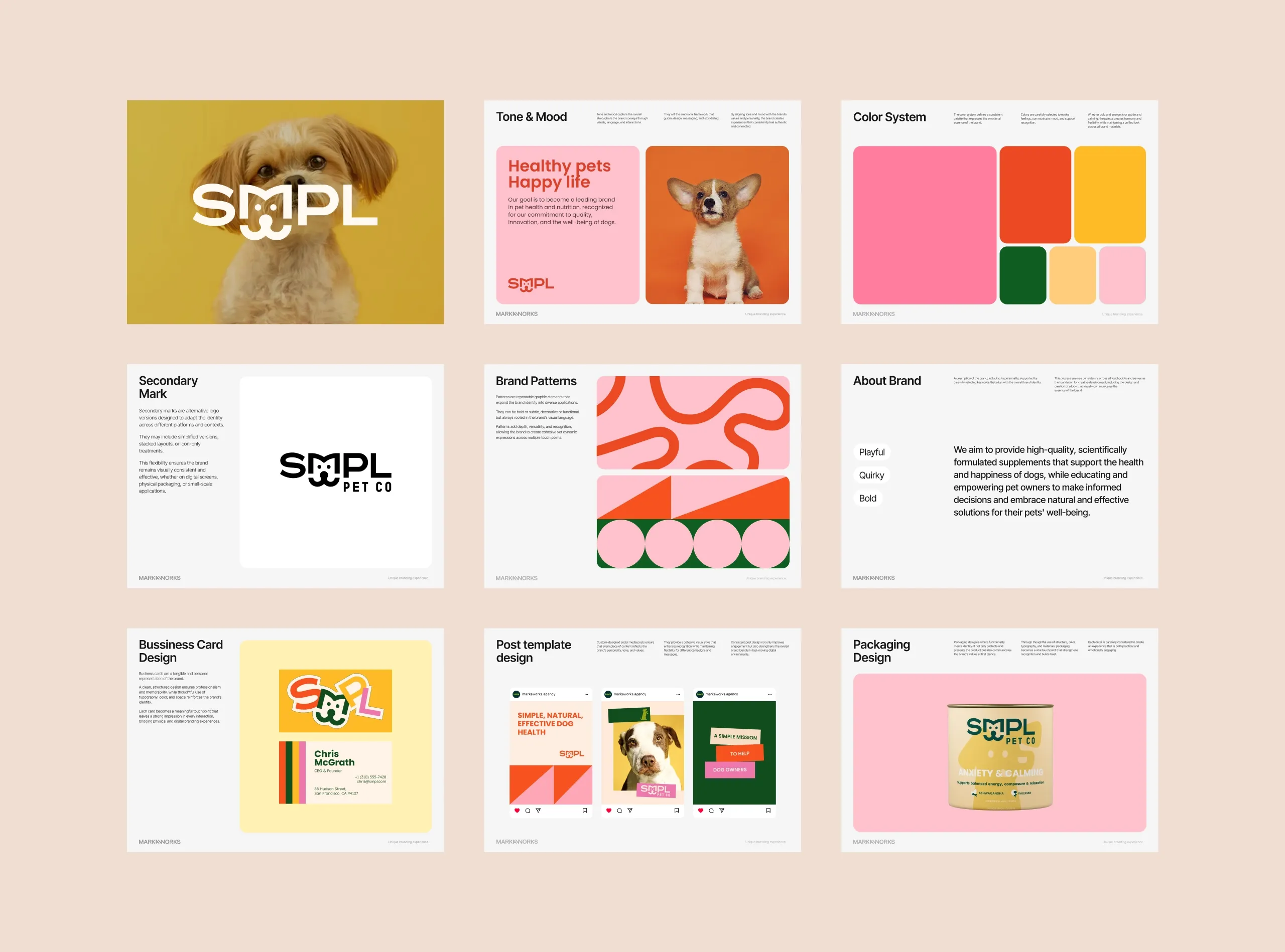 SMPL Pet Co. Packaging Design and Layout