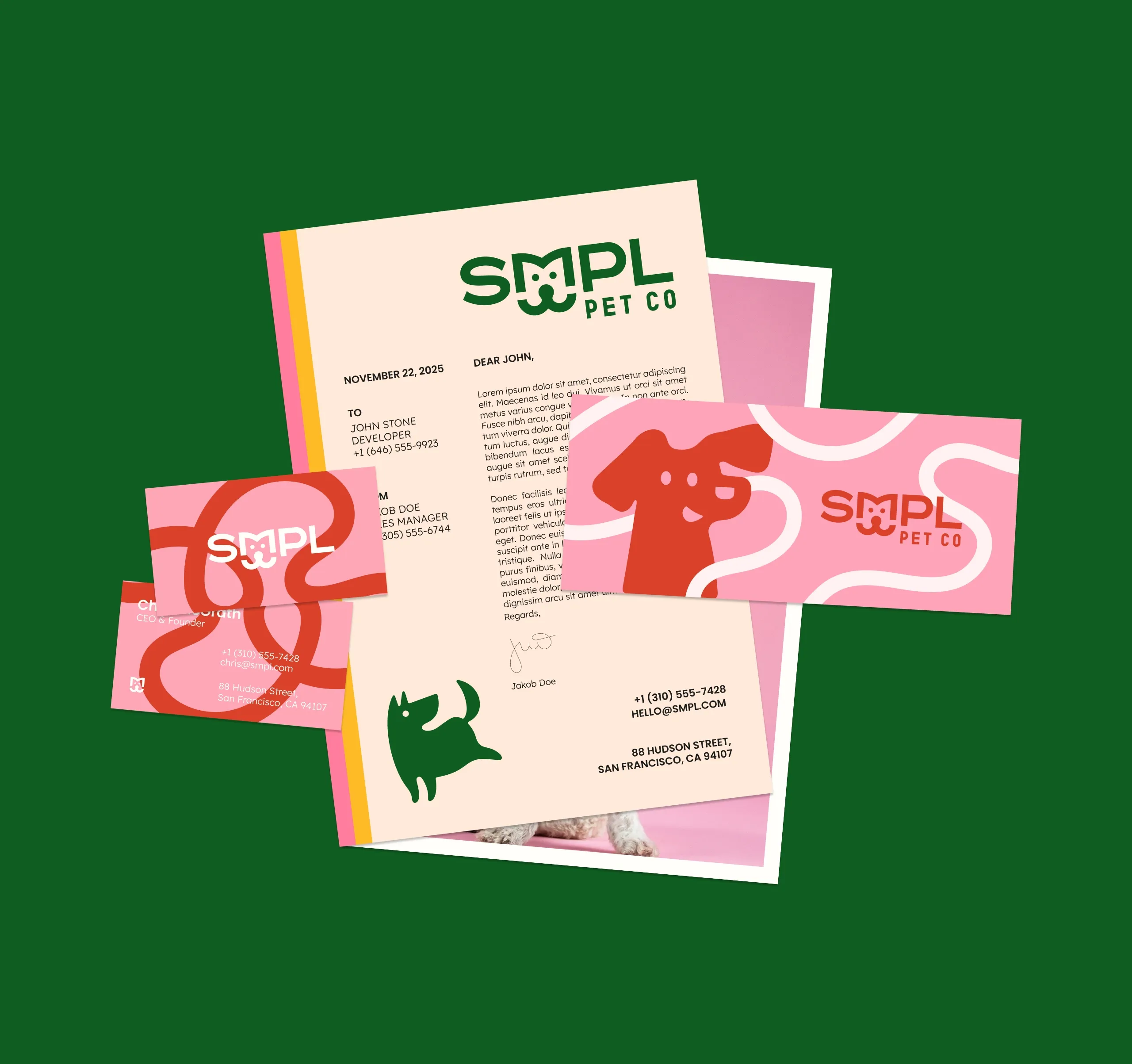 SMPL Pet Co. Website Interface Design