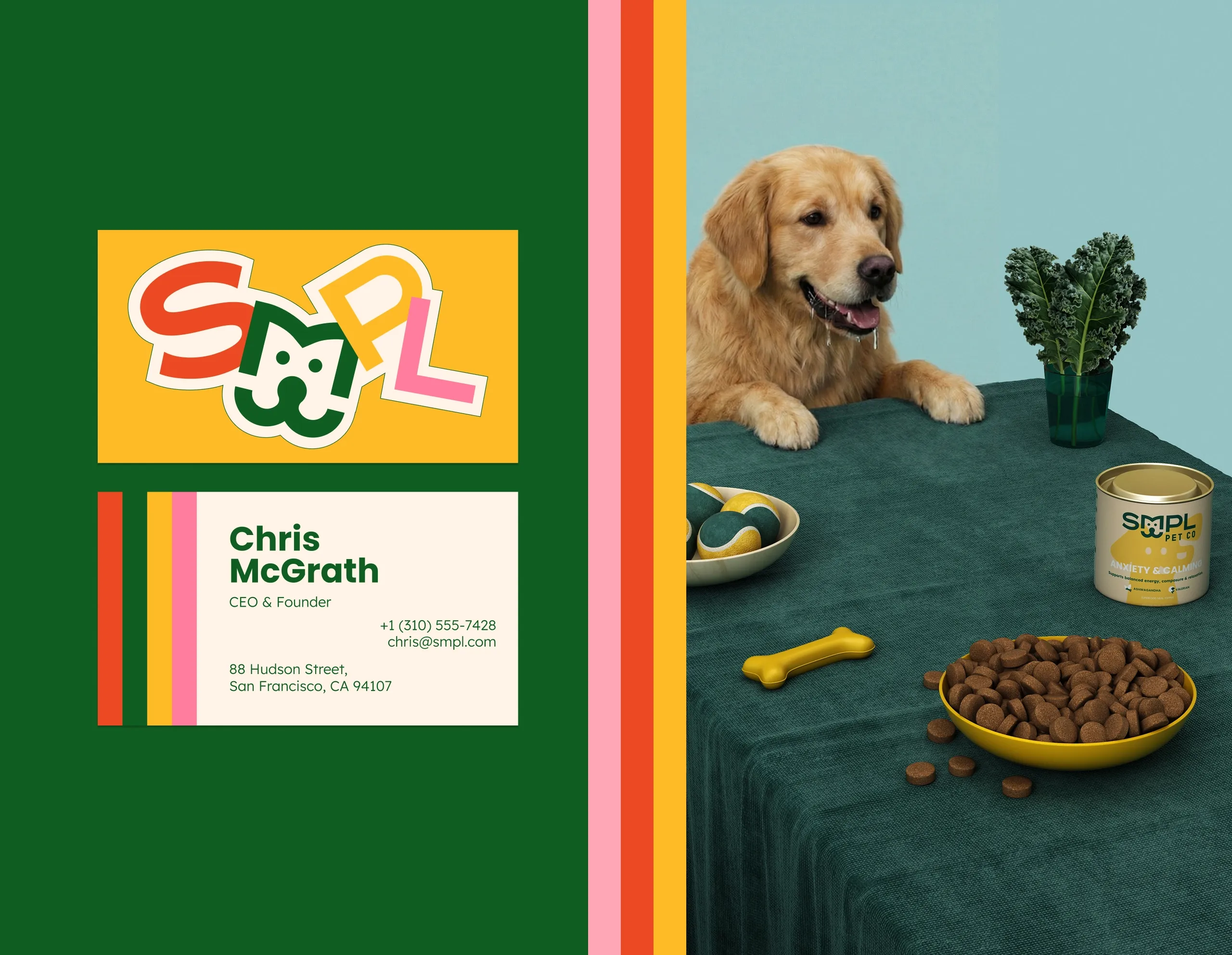 SMPL Pet Co. Typography and Branding