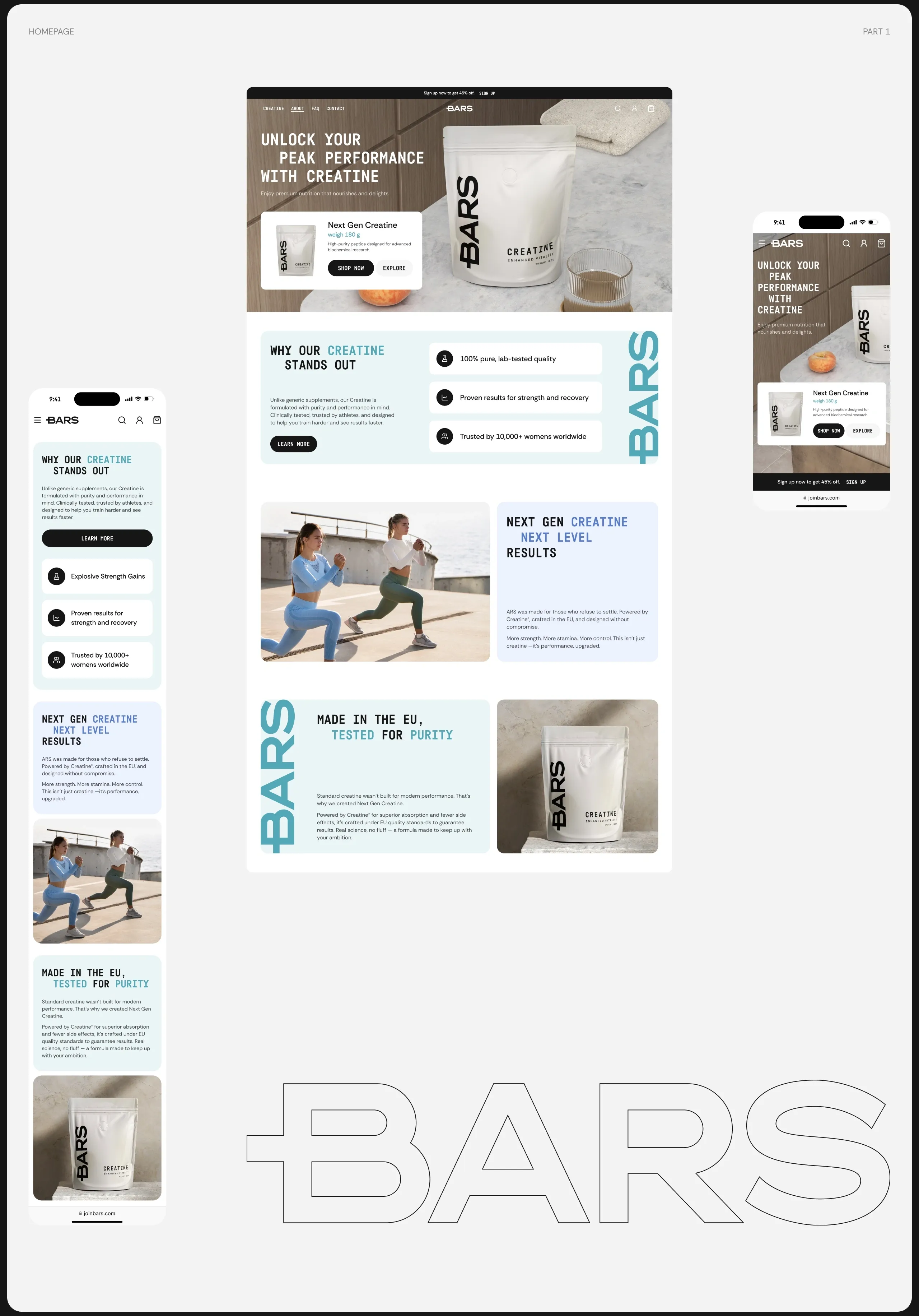 BARS Product Page Design