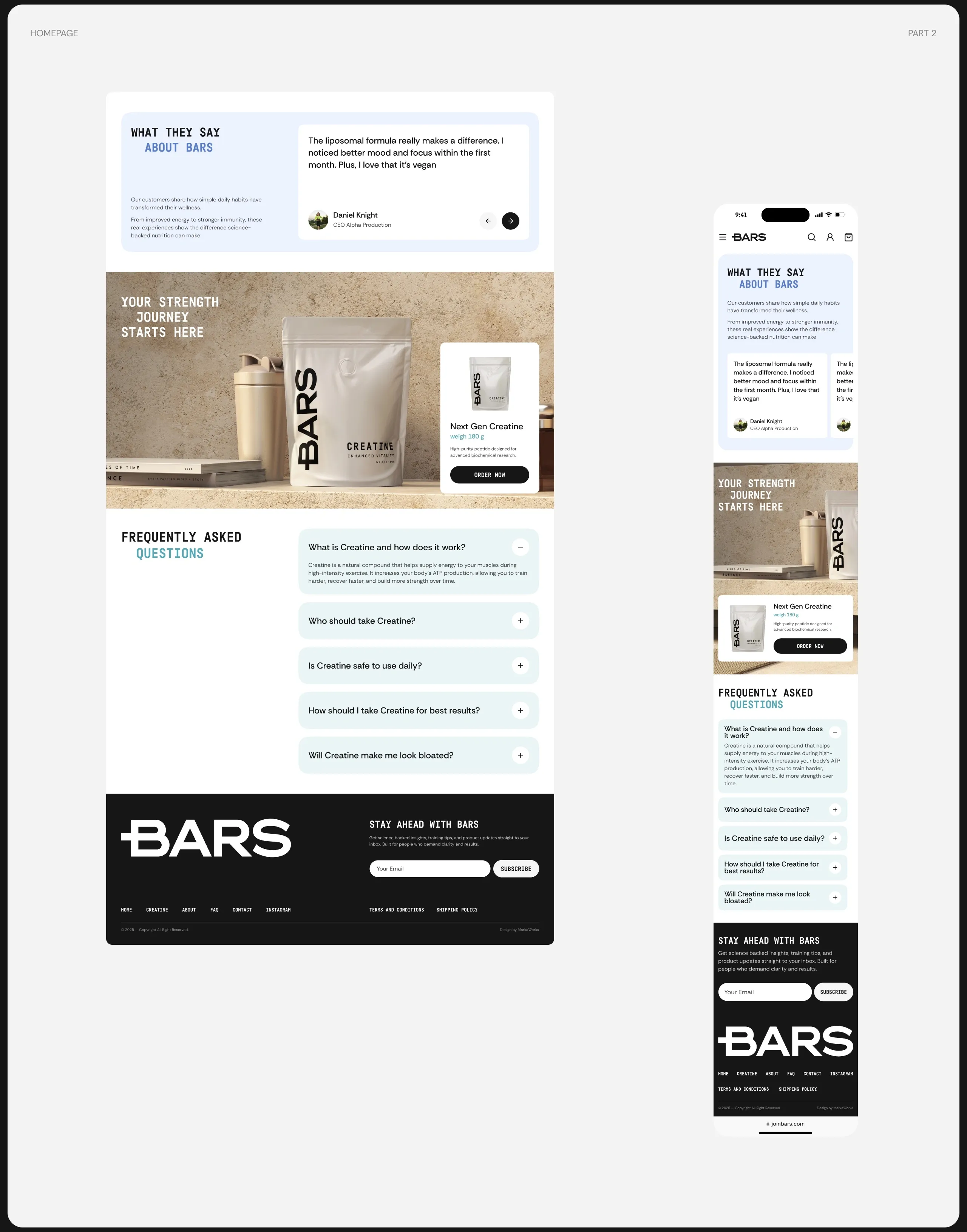 BARS E-commerce Design