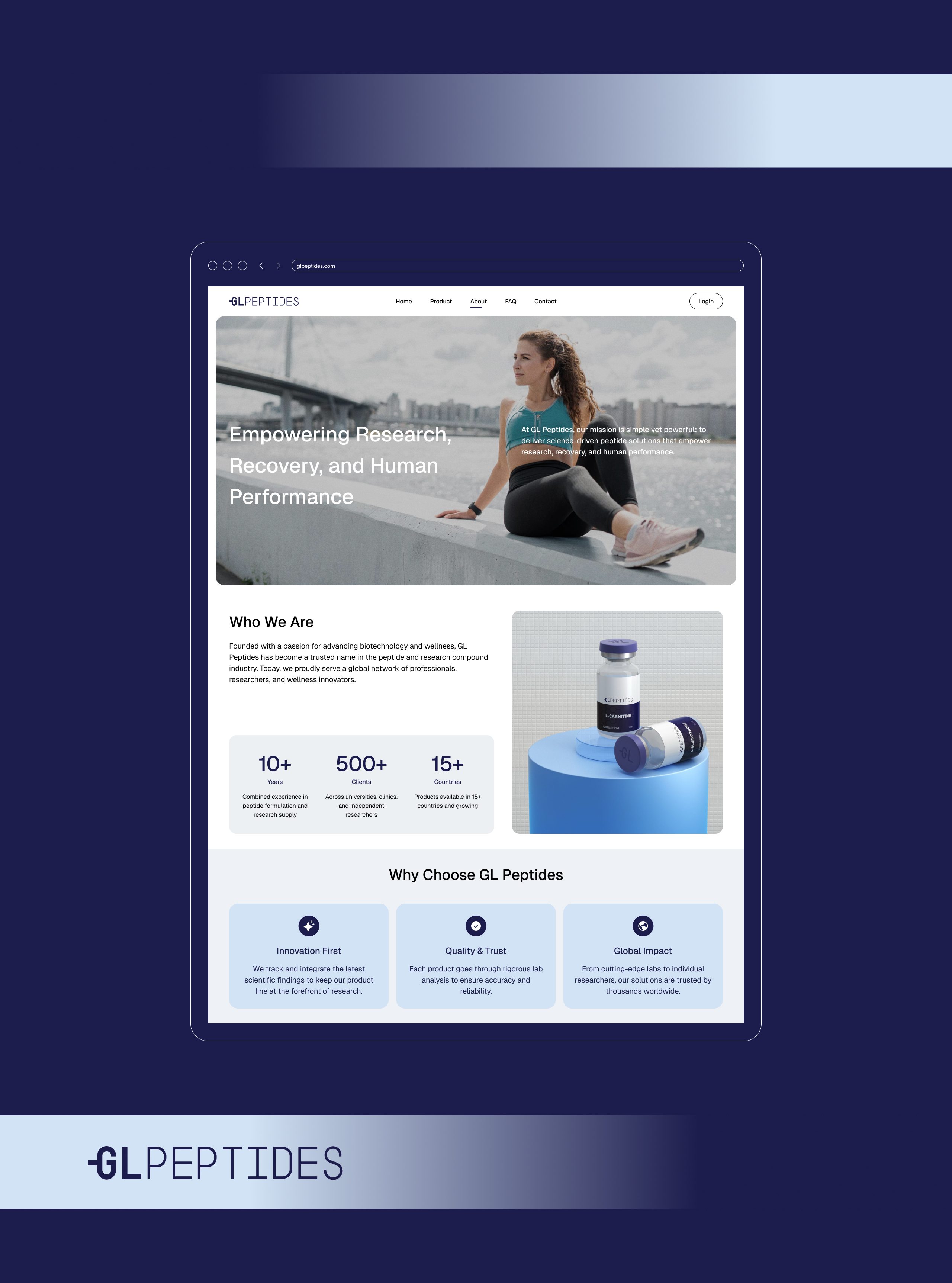 GL Peptides Social Mockup