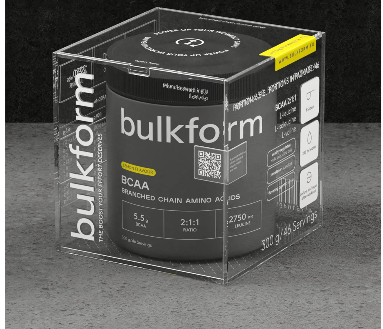 3D supplement product render
