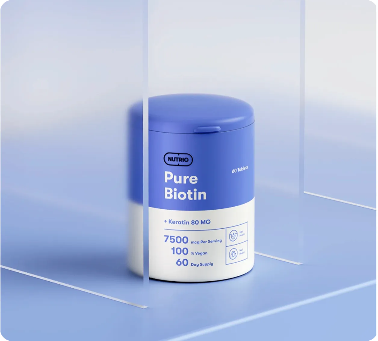 3D supplement product render