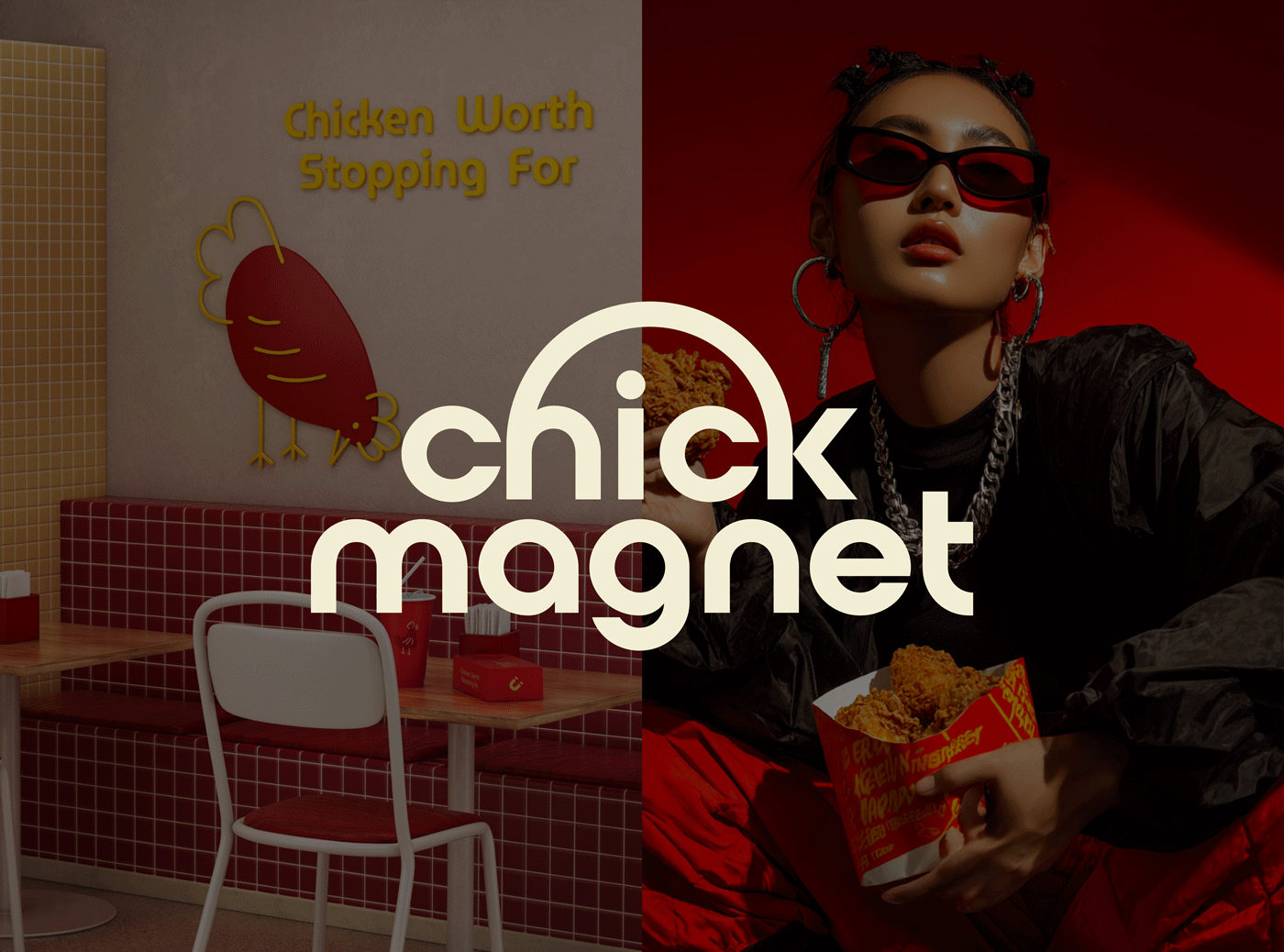 Chick Magnet Fast-Food Brand Identity by MarkaWorks