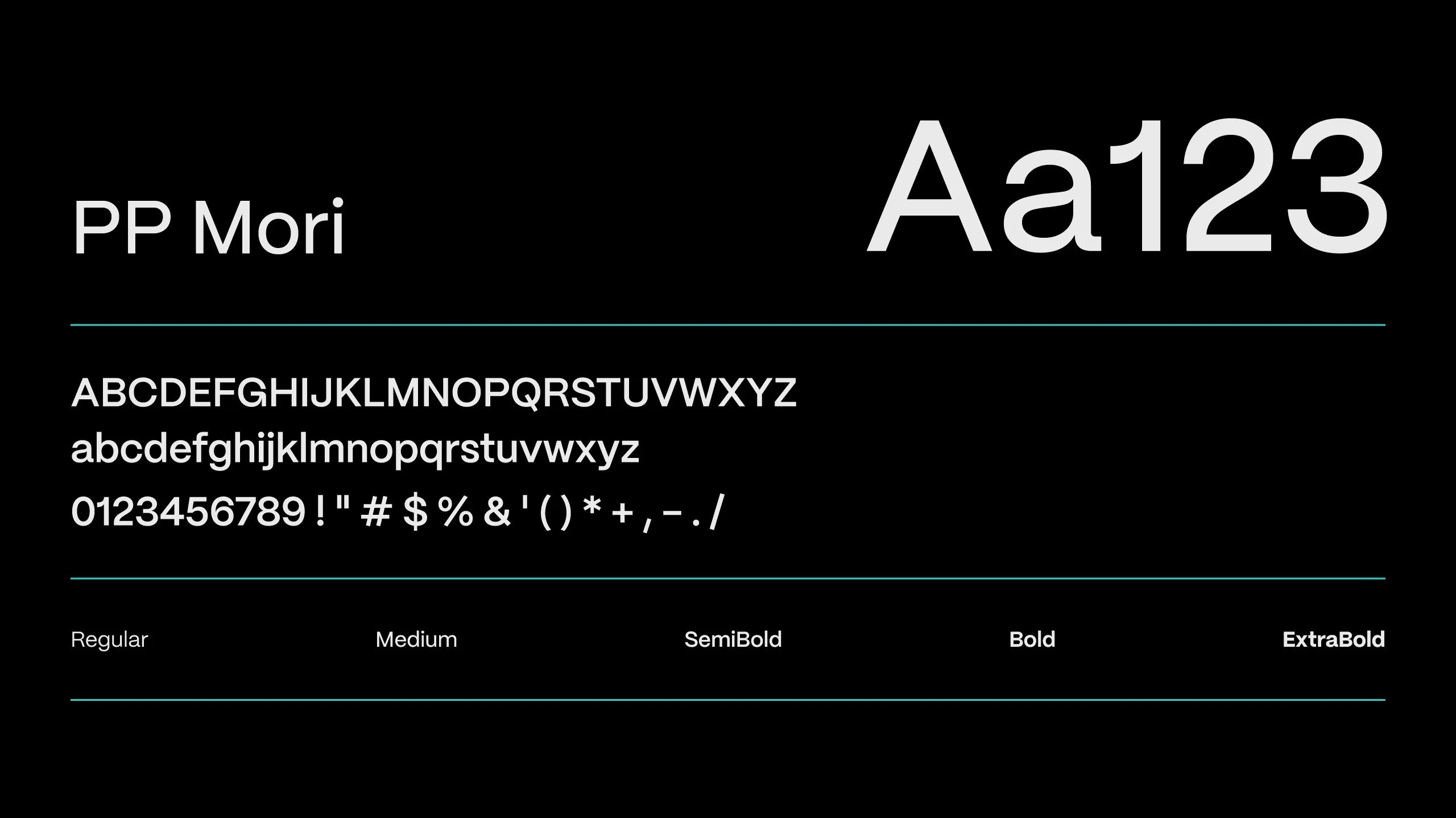 AKME Performance typeface specimen