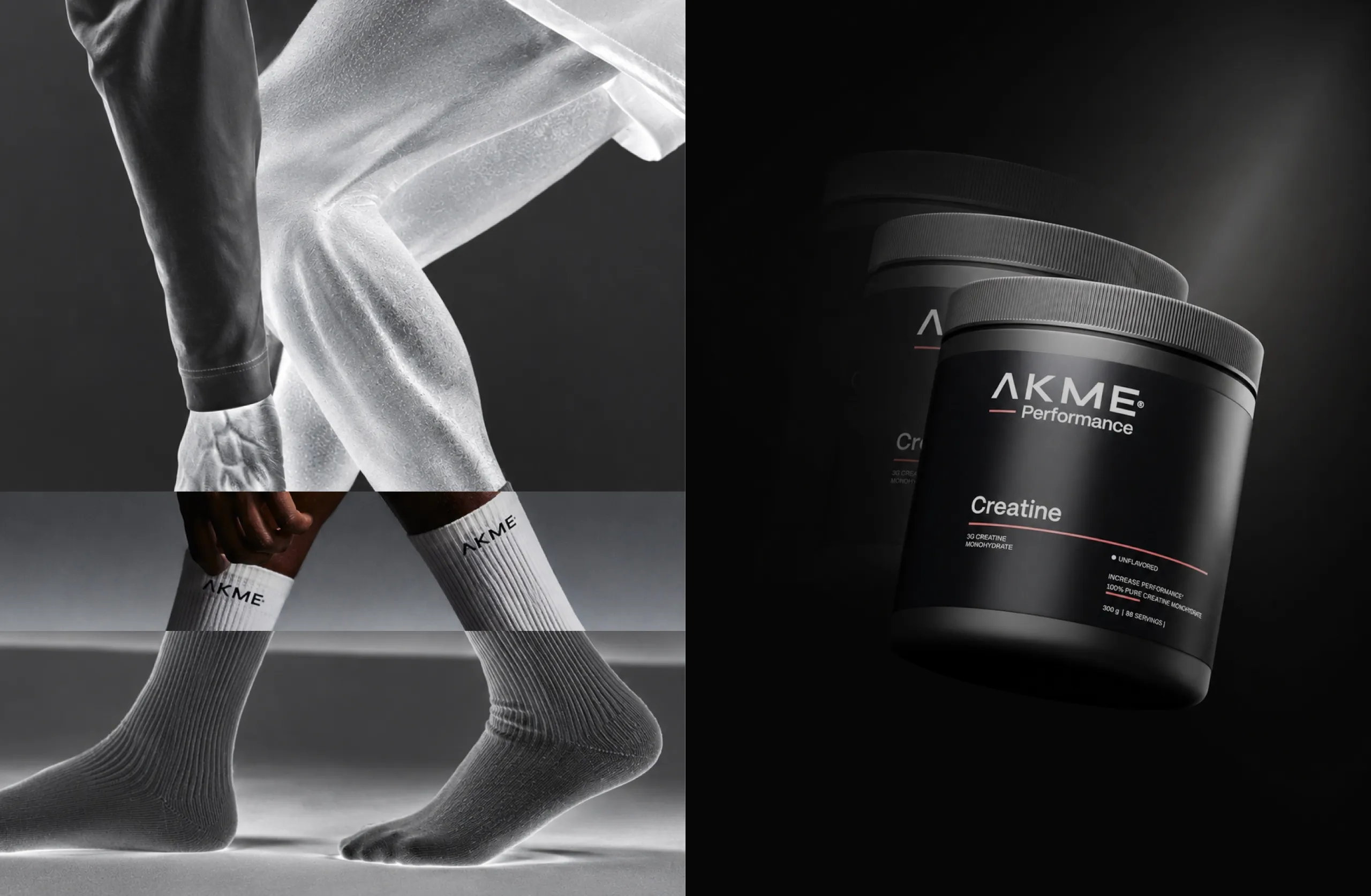 AKME Performance socks with a tub