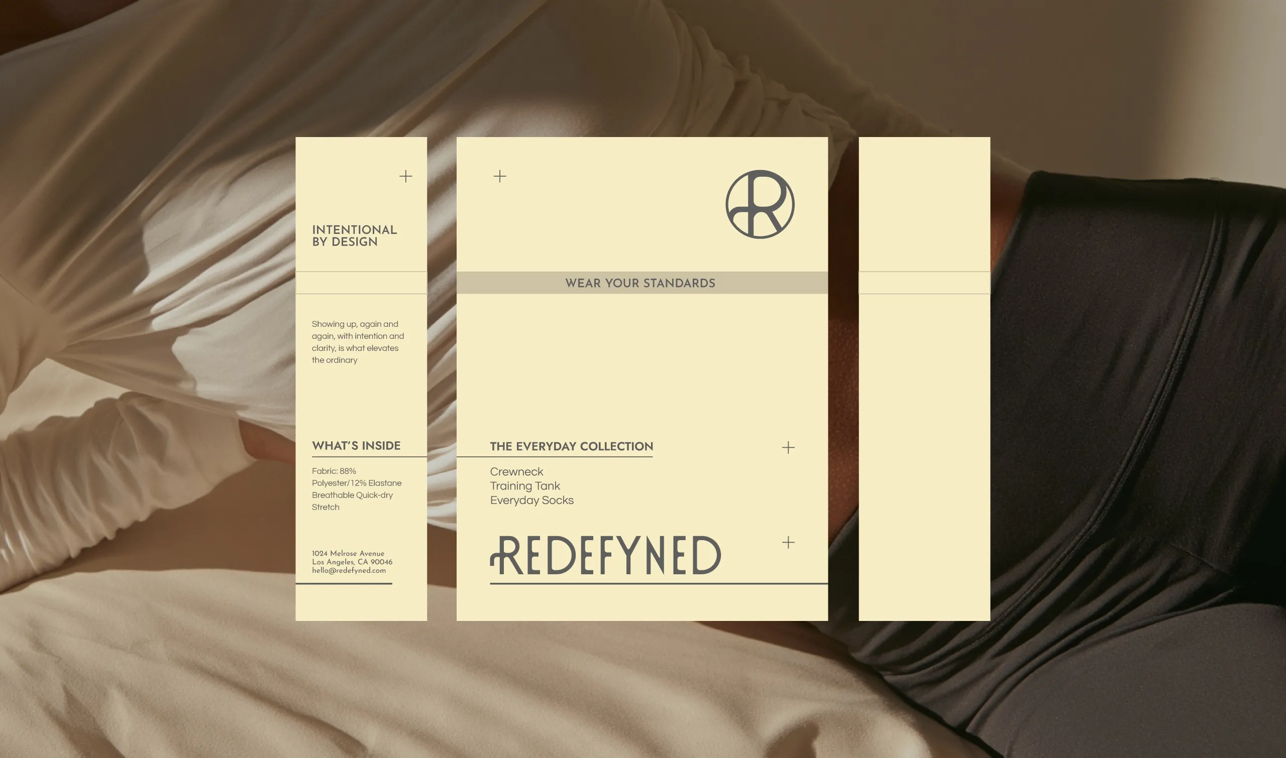 Redefyned packaging flat lay