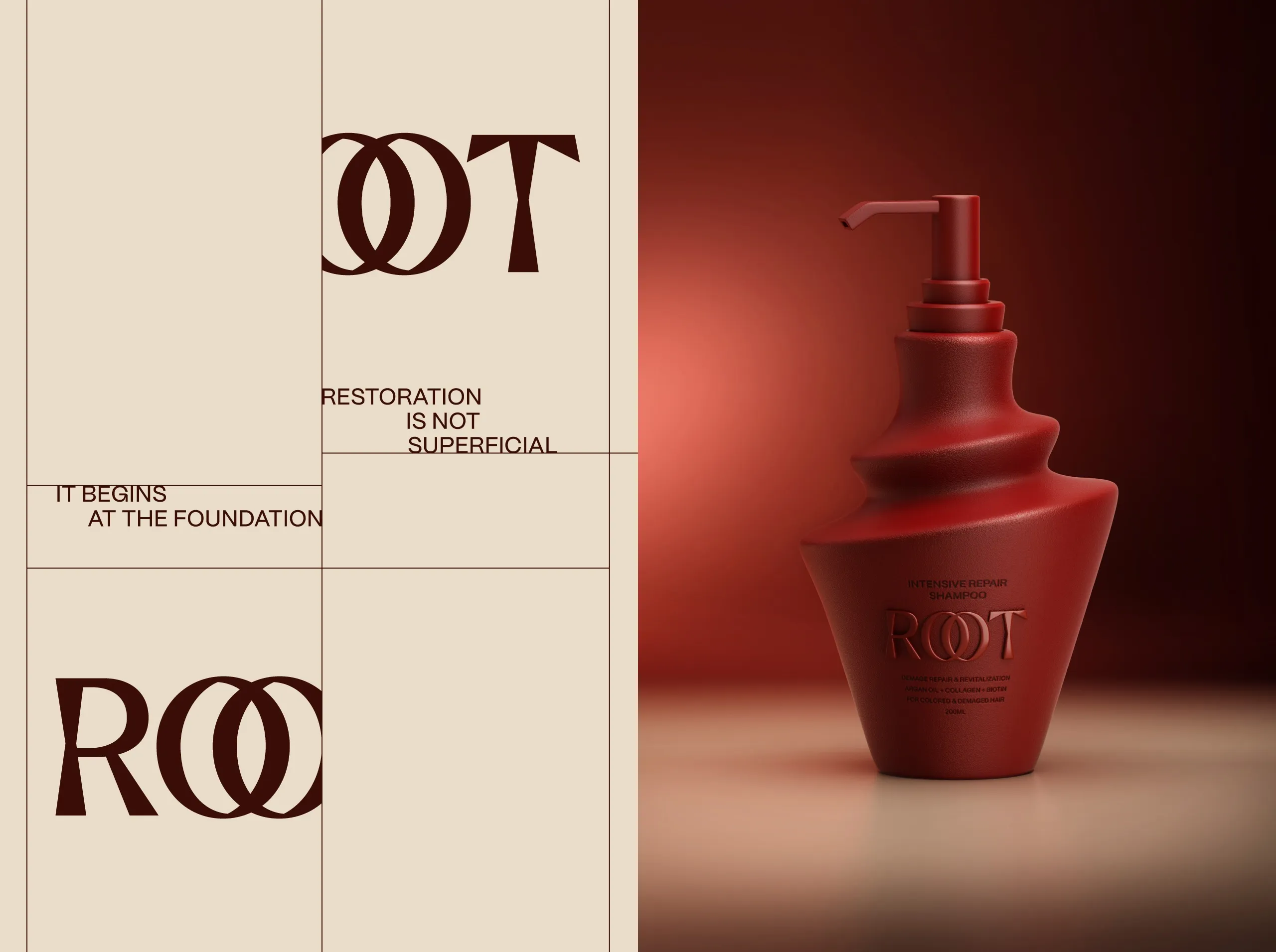 ROOT packaging typography