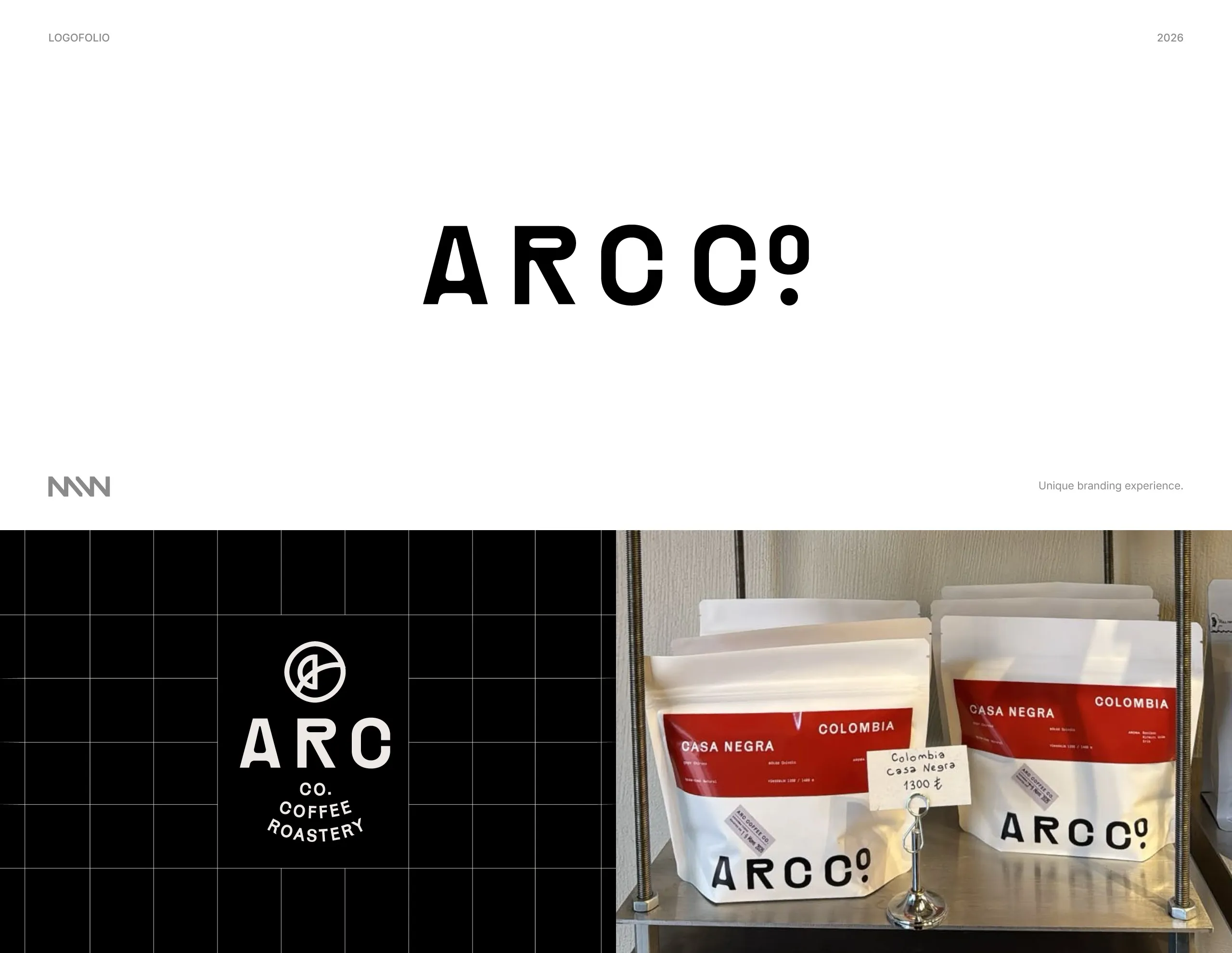 ARCCO mark and logo application across industrial brand materials