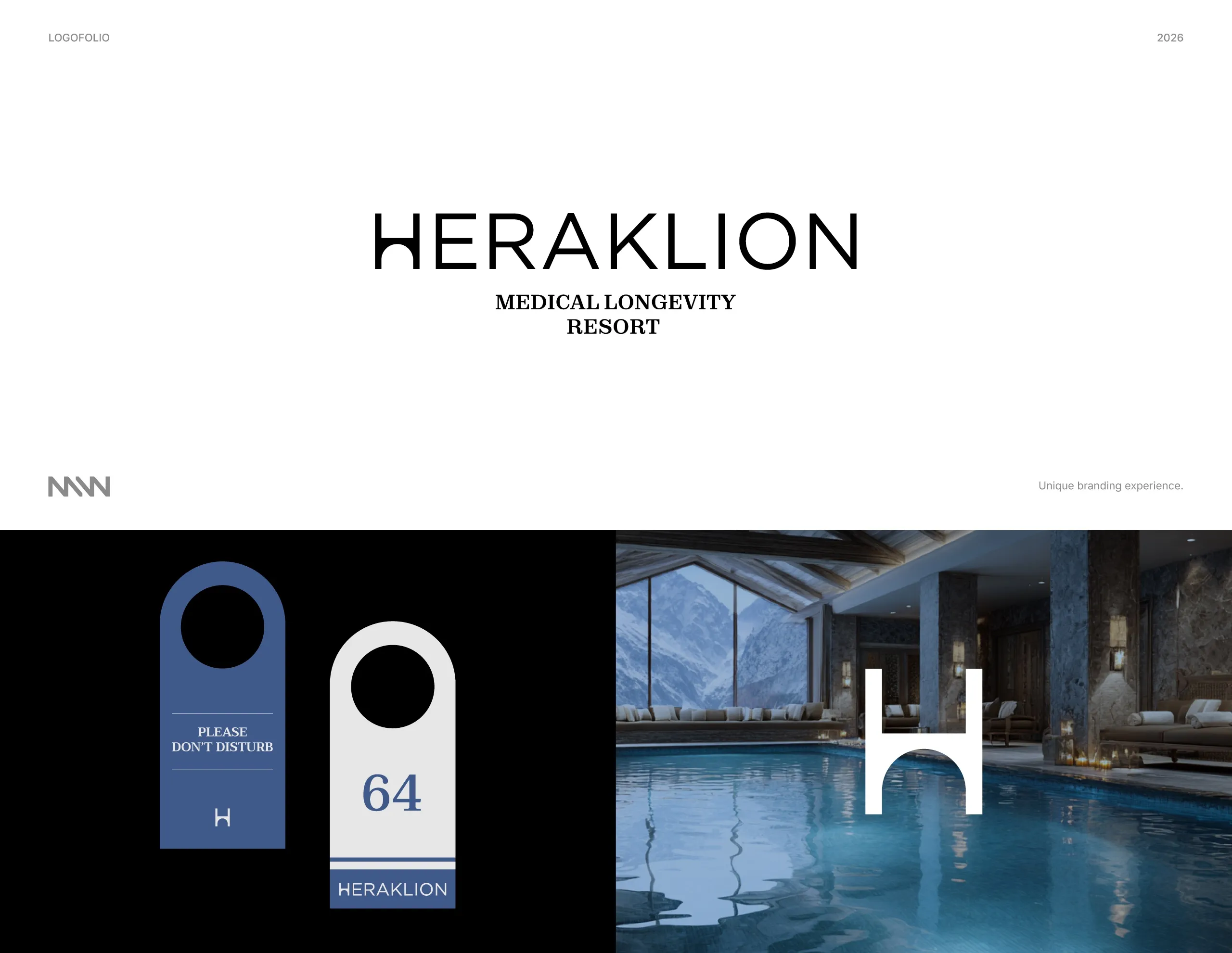 Heraklion mark and logo application on hospitality materials