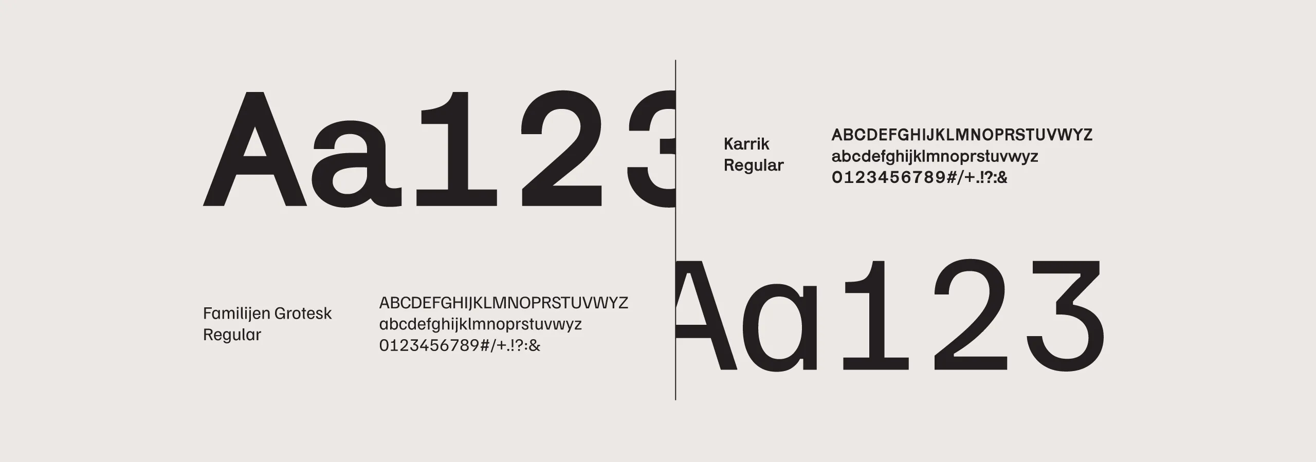 Arc Co Coffee Roastery typography