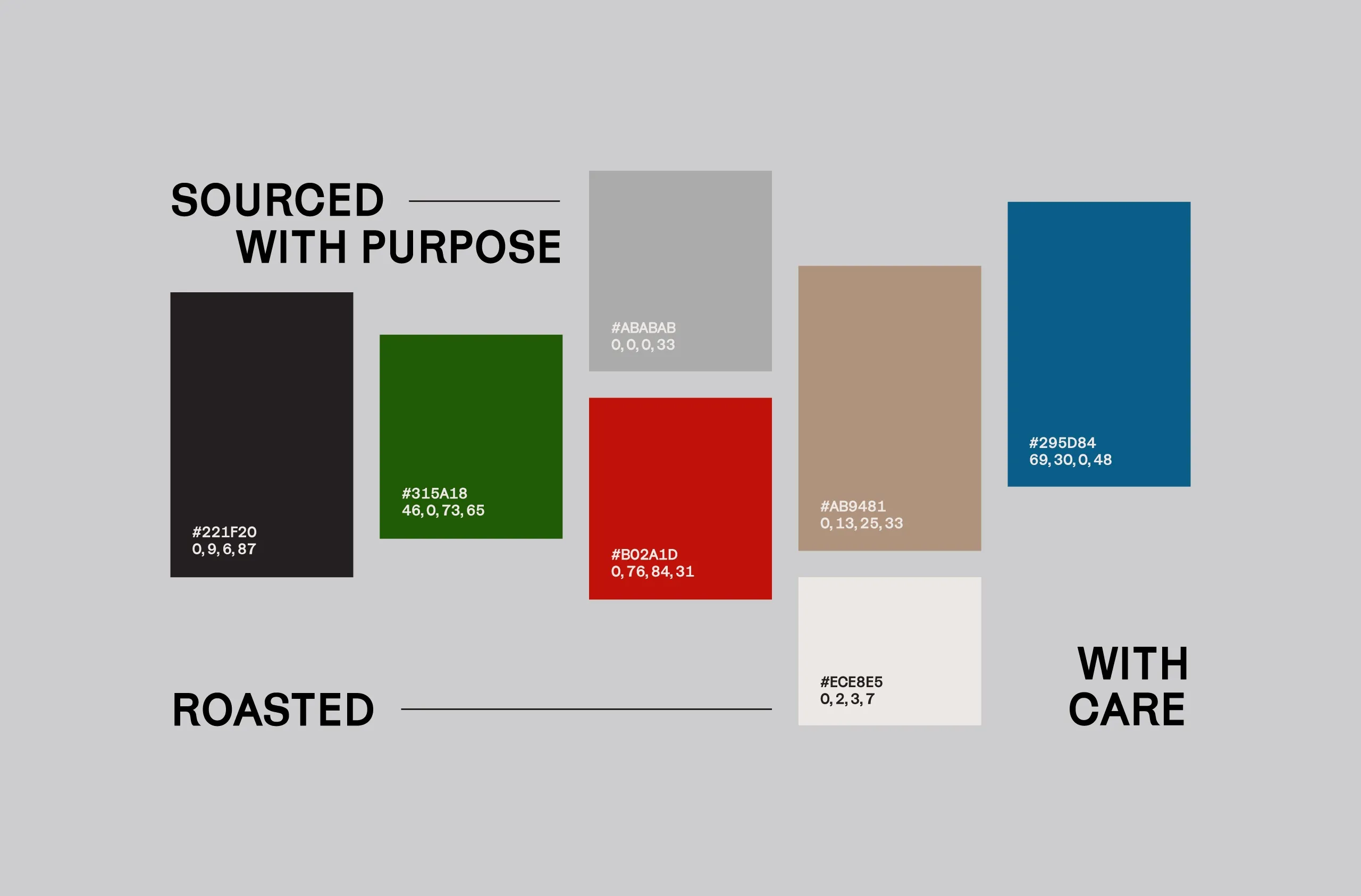Arc Co Coffee Roastery colour palette