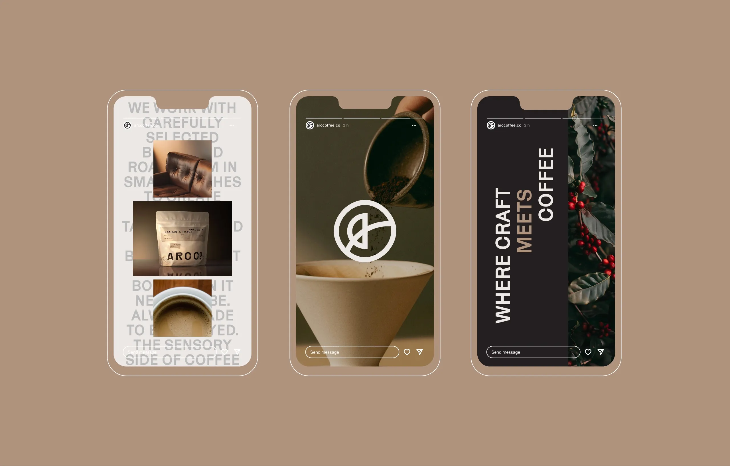 Arc Co Coffee Roastery Instagram story