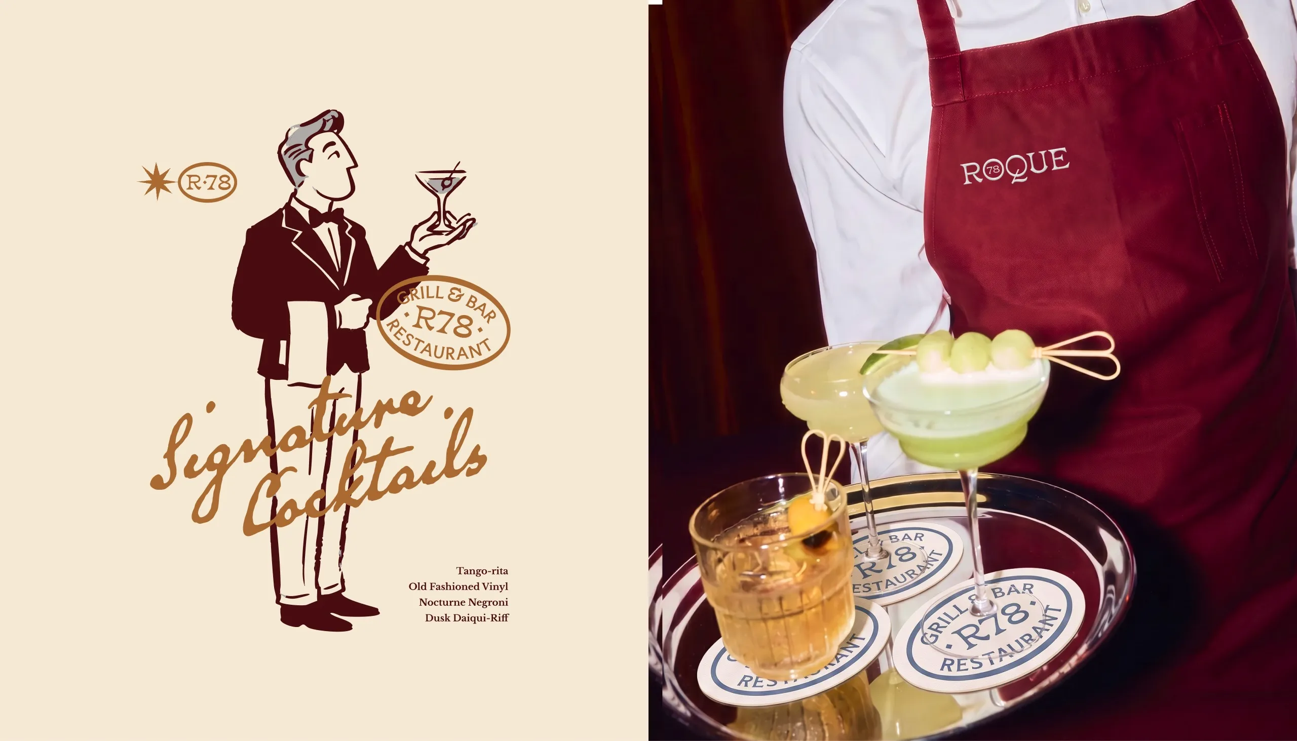 Roque 78 illustrated coaster
