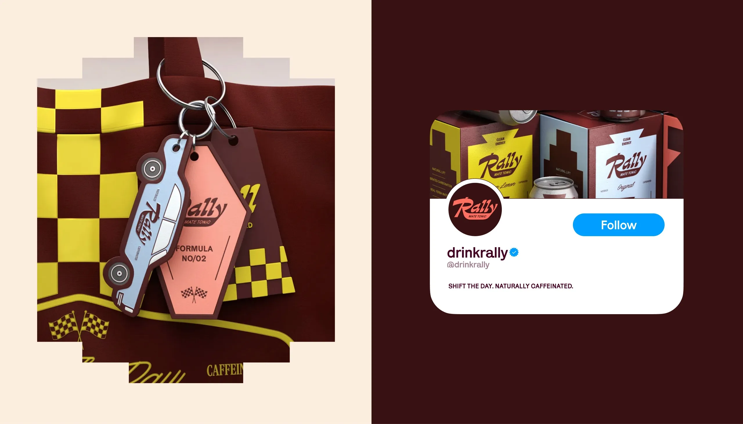 Rally keychain