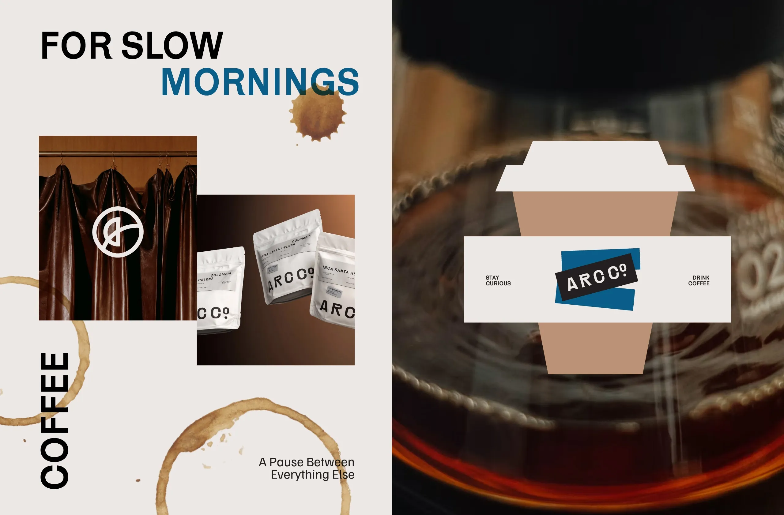 Arc Co Coffee Roastery cup packaging