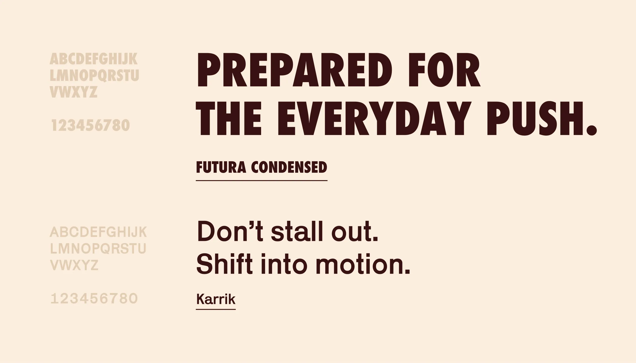 Rally typography
