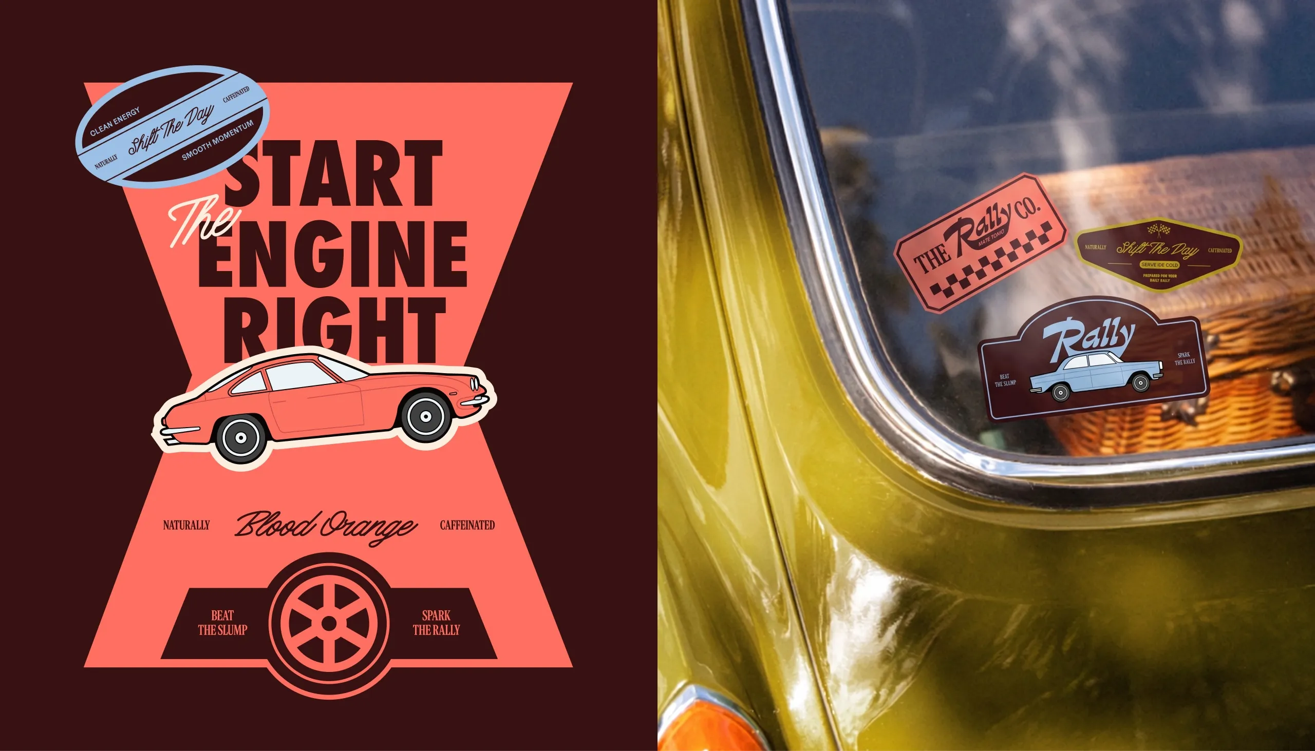 Rally sticker design